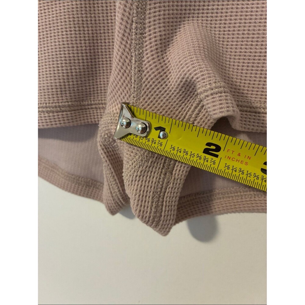 Alo Yoga Microwaffle Pleasant Boyshort Light Pink - Picture 6 of 9